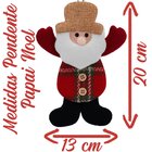 Kit 12 Enfeite Árvore Natal Pendente Natalino Tecido