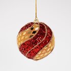 Kit 12 Enfeite Bola Natalina Árvore Natal Vermelho Artesanal