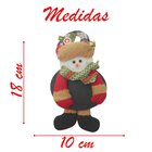 Kit 12 Enfeites De Natal Boneco De Neve E Papai Noel Com Lous