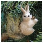 Kit 12 Enfeites Pendente Natal Esquilo Natalino 11cm