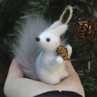 Kit 12 Enfeites Pendente Natal Esquilo Natalino 11cm