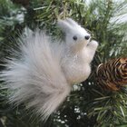 Kit 12 Enfeites Pendente Natal Esquilo Natalino 11cm