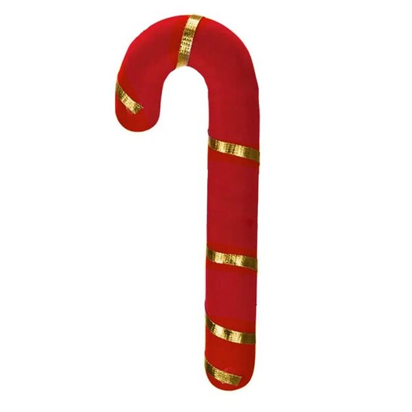 Kit 12 Enfeites Pendente Para Árvore De Natal Bengala 20cm