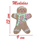Kit 12 Enfeites Pendente Para Árvore De Natal Biscoito Ginger