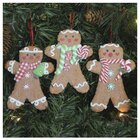 Kit 12 Enfeites Pendente Para Árvore De Natal Biscoito Ginger