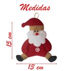 Kit 12 Enfeites Pendente Para Árvore De Natal Papai Noel 15cm