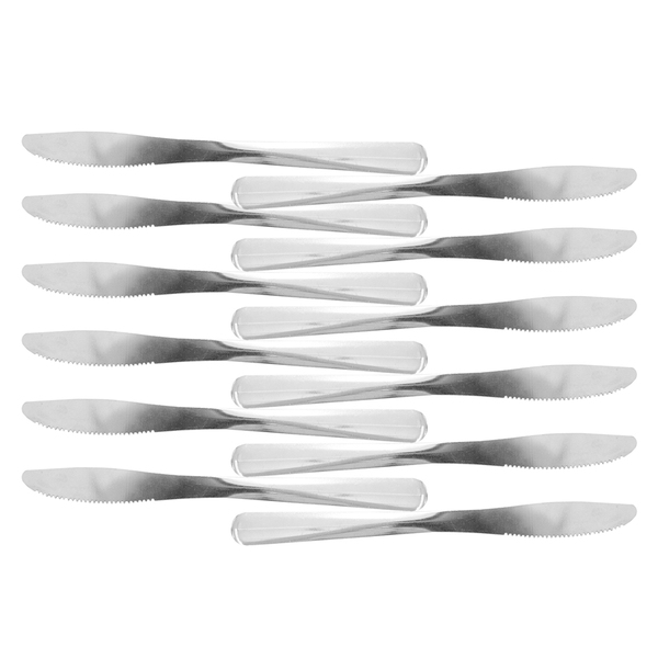 Kit 12 Facas Sobremesa Inox 18cm Restaurante Bar Buffet