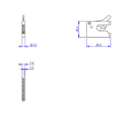 Kit 12 Fecho Portão Zincado Para Serralheiro Ref. 21118 Loth