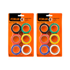 Kit 12 Fita Isolante Foxlux Pvc Antichamas 5mx19mm Colorida
