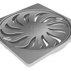 Kit 12 Grelha Abre/fecha Quadrado Titânio Dn100 Tigre