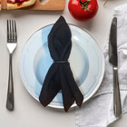 Kit 12 Guardanapos Rafia 38x38 Preto