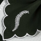 Kit 12 Jogos Americanos Guardanapos De Mesa Redondo Bordado A