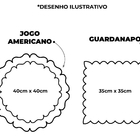 Kit 12 Jogos Americanos Natalino Guardanapos De Mesa Redondo
