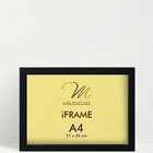 Kit 12 Molduras A4 Pretas Para Quadro Foto Acetato Iframe