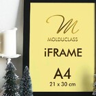 Kit 12 Molduras A4 Pretas Para Quadro Foto Acetato Iframe