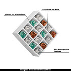 Kit 12 Nichos Porta Toalhas 16 Lugares 52x52cm Branco G01 - G