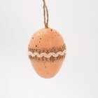 Kit 12 Ovos De Páscoa Enfeitado Pendente Decorativo