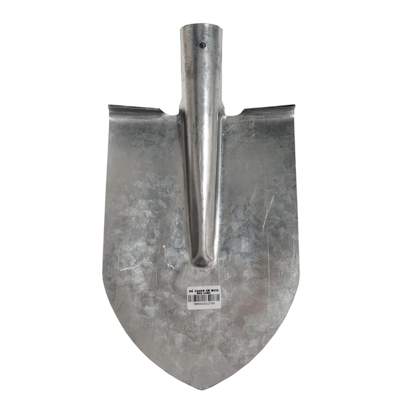 Kit 12 Pá Cavar De Bico Galvanizada + Cabo Madeira 1,20m