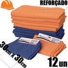 Kit 12 Pano Microfibra Multiuso 30cm X 30cm - Construmarcas