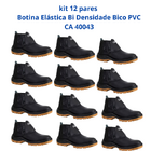 Kit 12 Pares Botina Epi Bico Pvc Segurança Crival Ca 40043 39