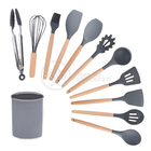 Kit 12 Peças Conjunto De Cozinha Utensílios De Silícone Com E