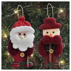 Kit 12 Peças Enfeite Árvore Natal Pendente Papai Noel Boneco