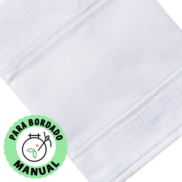 Kit 12 Peças Toalha De Lavabo Bordar A Mão Aveludada Artesana