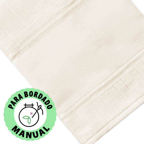 Kit 12 Peças Toalha De Lavabo Bordar A Mão Aveludada Artesana