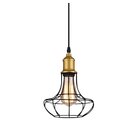 Kit 12 Pendente Aço Taschibra 40w Vintage 185 Preto Lustre