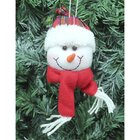 Kit 12 Pendentes Enfeite Árvore De Natal Boneco De Neve 20cm