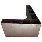 Kit 12 Pés Cantoneira + 3 Pés Apoio Sofá Tabaco + Parafusos