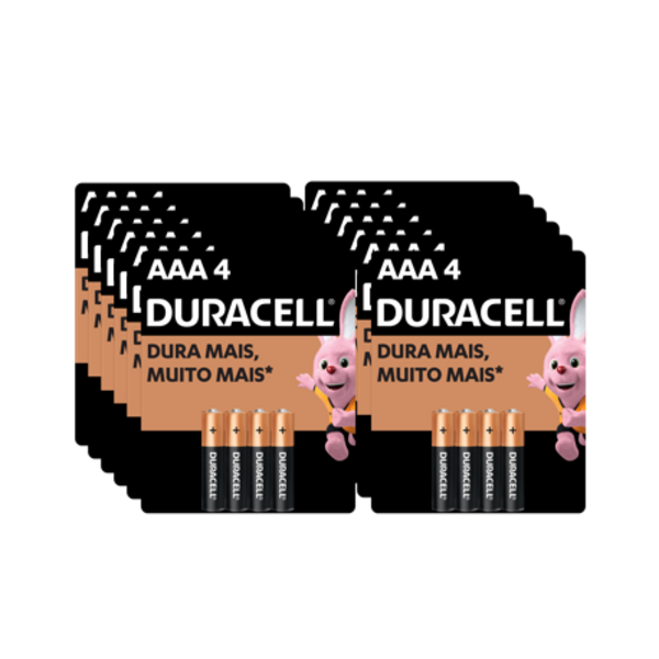 Kit 12 Pilhas Alcalina Duracell Palito Aaa Com 4 Unidades