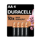 Kit 12 Pilhas Duracell Alcalina Aa Pequena Com 4 Unidades