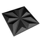 Kit 12 Placas 3d Pvc Preto Decoração Revestimento Premium De