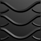 Kit 12 Placas 3d Pvc Preto Decoração Revestimento Premium De