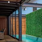 Kit 12 Placas De Plantas Artificiais Para Jardim Vertical Em