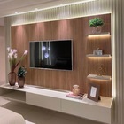 Kit 12 Placas Painel Revestimento Ripado Decorativo Parede Fl