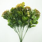 Kit 12 Plantas Kalanchoe Artificial Flor Amarelo Jardim 30cm