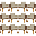 Kit 12 Poltronas Decorativas Para Escritório Lis Corino E Sue