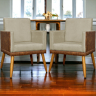 Kit 12 Poltronas Decorativas Para Escritório Lis Corino E Sue