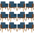 Kit 12 Poltronas Decorativas Para Escritório Lis Corino E Sue