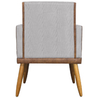 Kit 12 Poltronas Para Sala Lis Corino Peroba E Linho Bege Pé