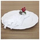 Kit 12 Porta Guardanapo Natalino Com Frutas Vermelhas E Pinhas