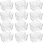 Kit 12 Porta Sachês De Vidro Dublin Chá Açucar Café Maionese