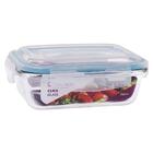 Kit 12 Pote Retangular Tampa Hermética 640ml - Casa Linda