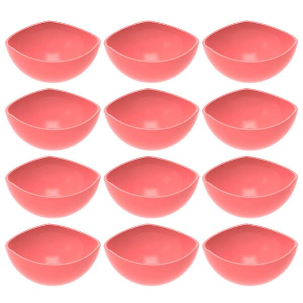 Kit 12 Potes De Sobremesa Doces 265ml Tigelas Plásticas Trio