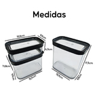 Kit 12 Potes Herméticos De Mantimentos Modulus 60 E 90