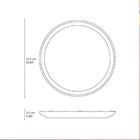 Kit 12 Pratos Cerâmica Azul Rasos 27cm Porto Brasil Linhas Br