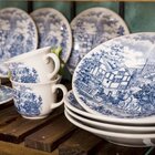 Kit 12 Pratos De Sobremesa Biona Cena Inglesa Oxford® Cerâmic