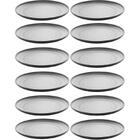 Kit 12 Pratos De Sobremesa Oriental Em Melamina 18cm Para Res